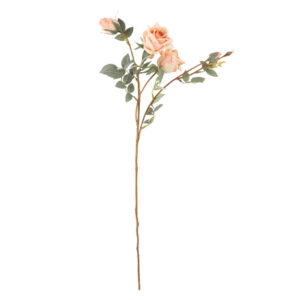 Branche bouquet de 3 roses fleurs artificielles Maison Yvon