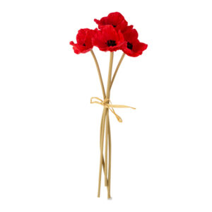 Bouquet Coquelicot Rouge Fleurs artificielles Maison Yvon
