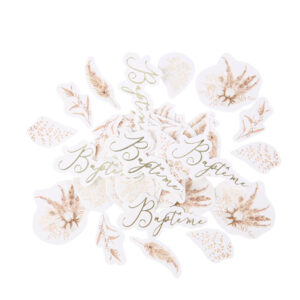 Confettis Baptême fleurs de coton Maison Yvon